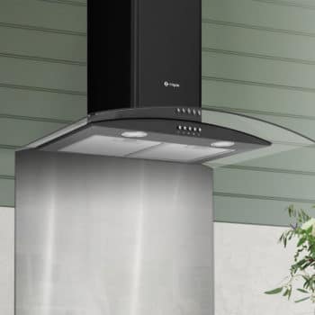 90cm Curved Splashback Stainless Steel