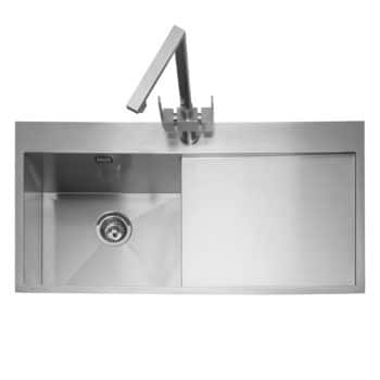 Cubit 100 Inset Sink with Drainer Stainless Steel