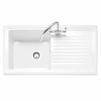 Wiltshire 100 Inset Ceramic Sink with Drainer