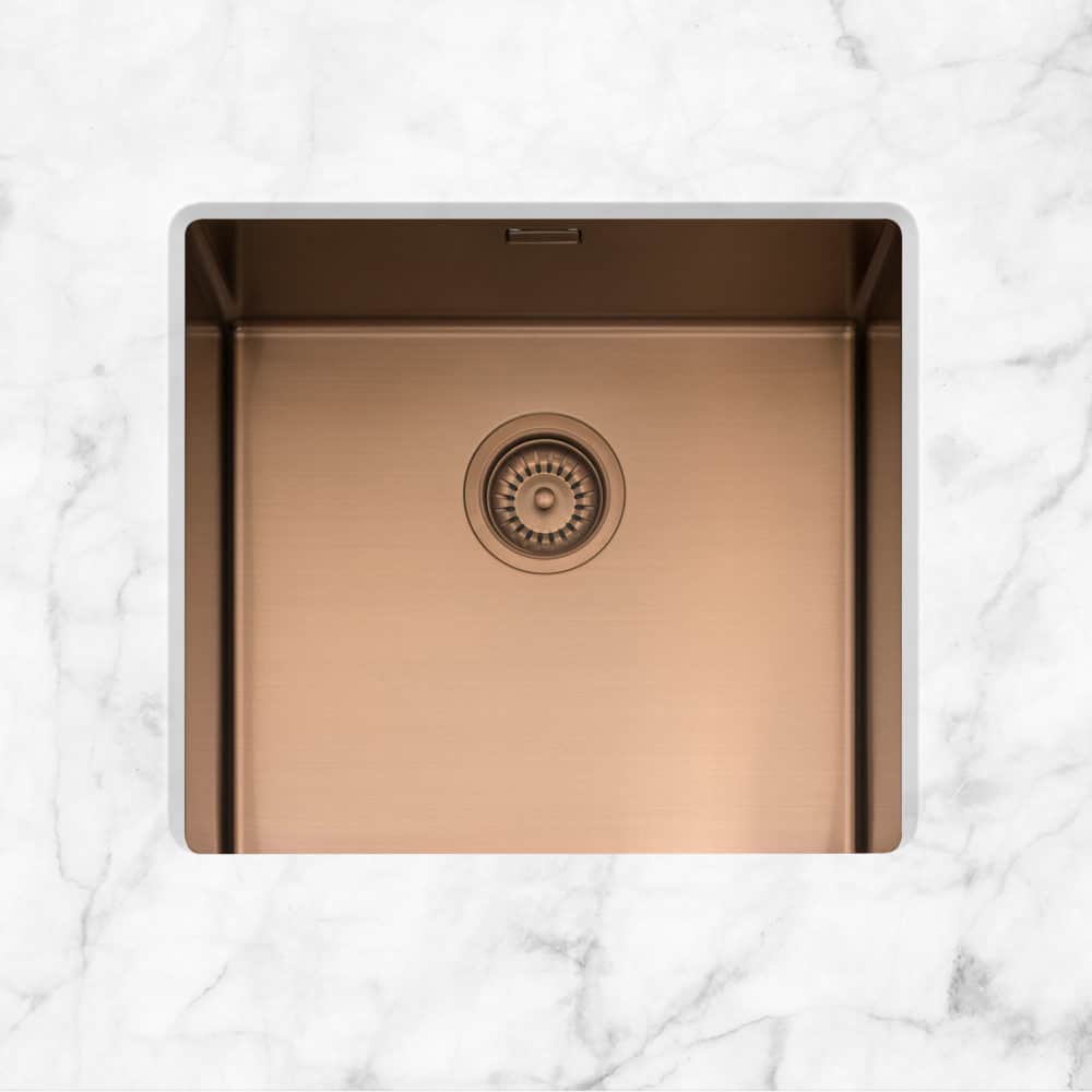 Copper Stainless Steel Sink - Undermounted