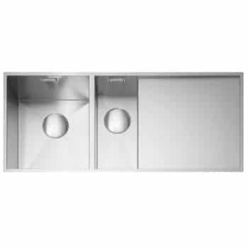 Nada 150 Inset or Undermount Sink with Drainer Stainless Steel