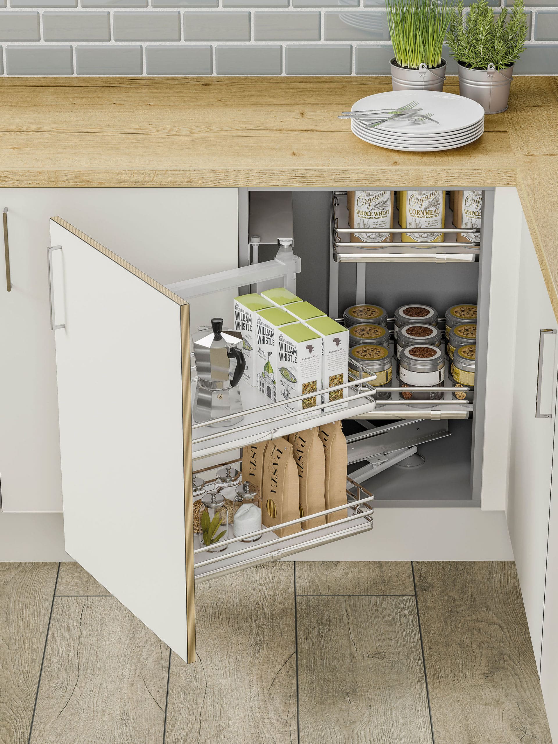 Corner Pull-Out Organiser (right)