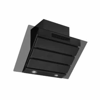 60cm Spirit Wall Chimney Hood Black Glass