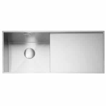 Nada 100 Inset or Undermount Sink with Drainer Stainless Steel