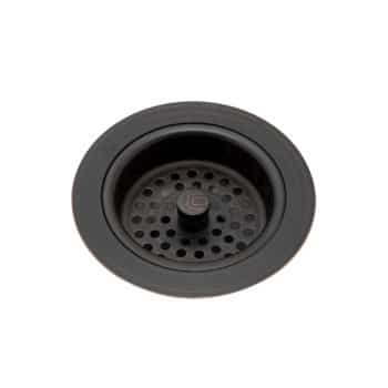 Blackened Copper basket strainer waste