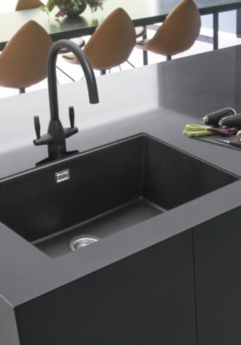 Geotech Granite Single Bowl Sink in Anthracite