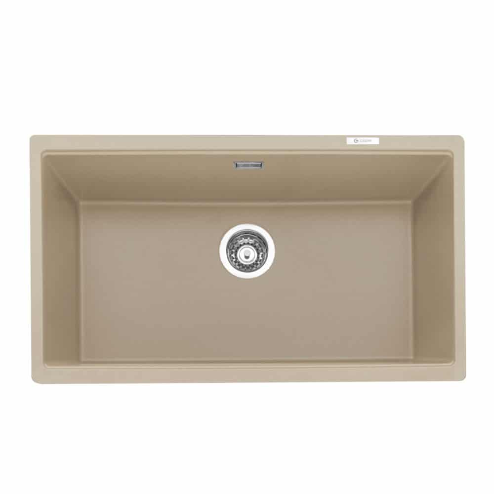 Geotech Granite Single Bowl Sink in Desert Sand