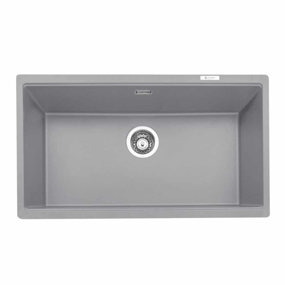 Geotech Granite Single Bowl Sink in Pebble Grey