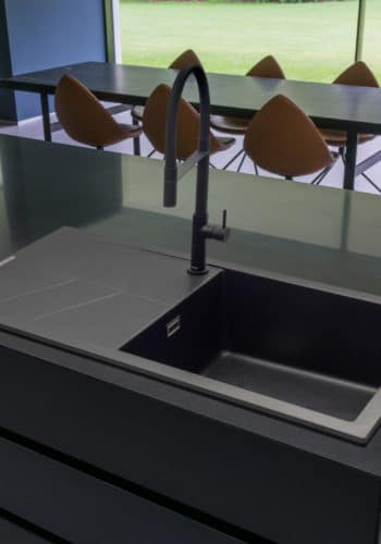 Geotech Granite Sink with Drainer in Anthracite