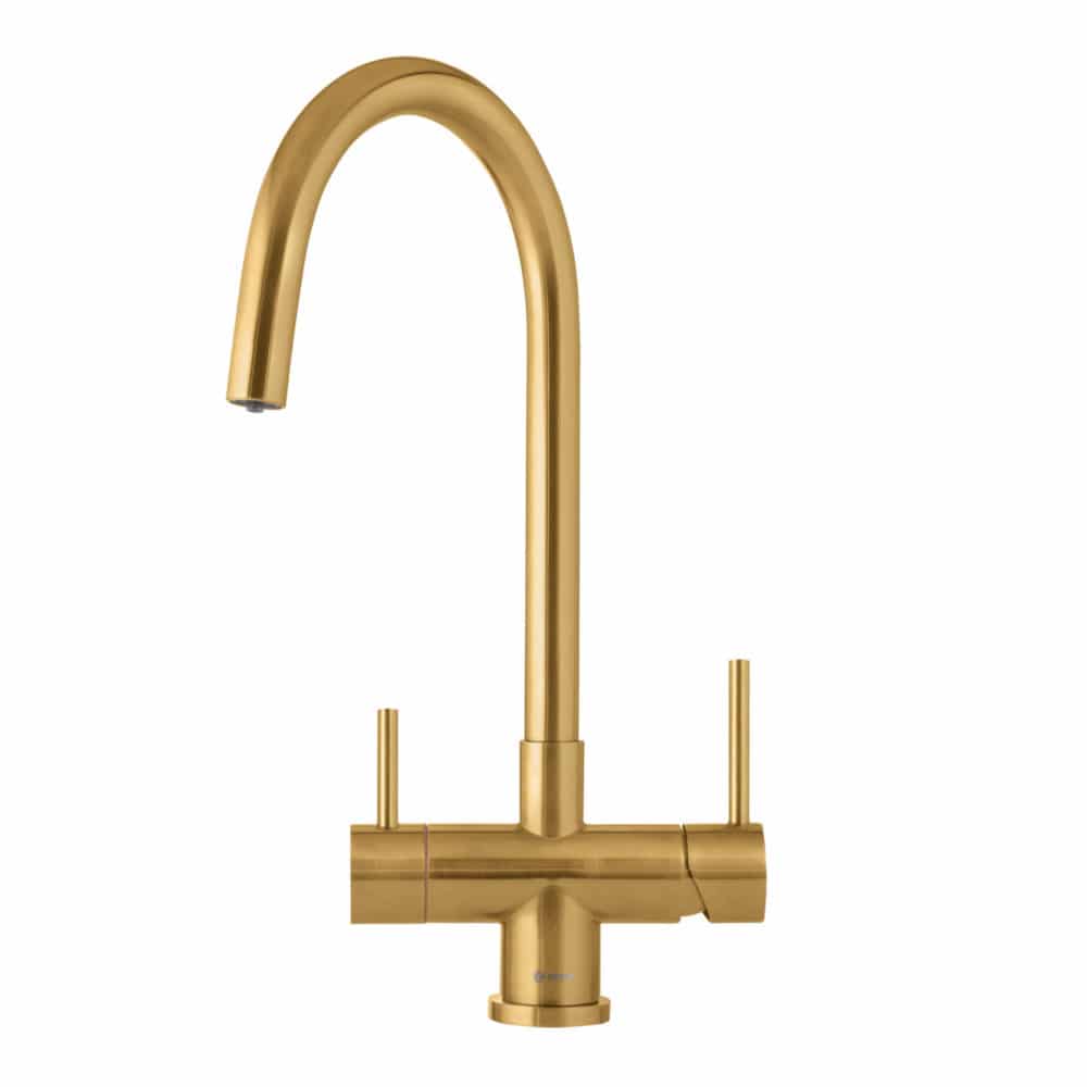 Vapos Hot Water Tap in Gold