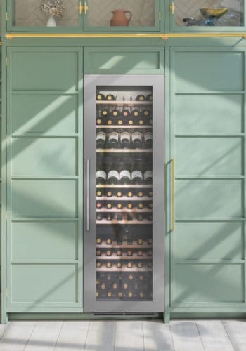 Built-in Triple Zone Wine Cooler in Stainless Steel