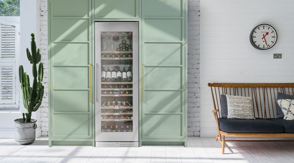 Freestanding Wine Cooler with Stainless Steel Door