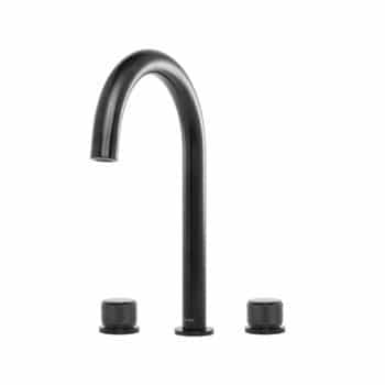 Joya Dual Lever Tap Black Steel