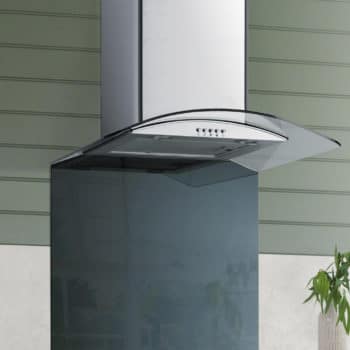 69,5cm Curved Splashback Toughened Glass