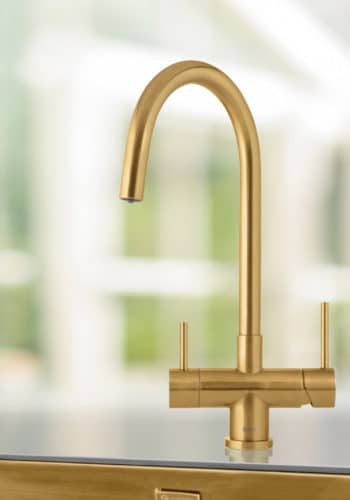 Vapos Hot Water Tap in Gold