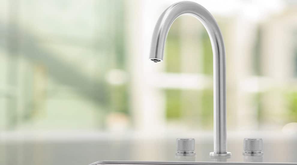 Joya Hot Water Tap in Stainless Steel