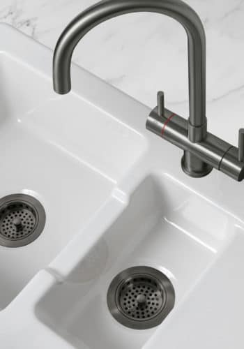 Vapos Hot Water Tap in Gunmetal with Matching Accessories