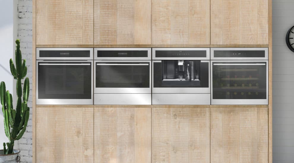 Smart Technology Oven, Steam Oven, Coffee Machine, & Wine Cabinet in Stainless Steel