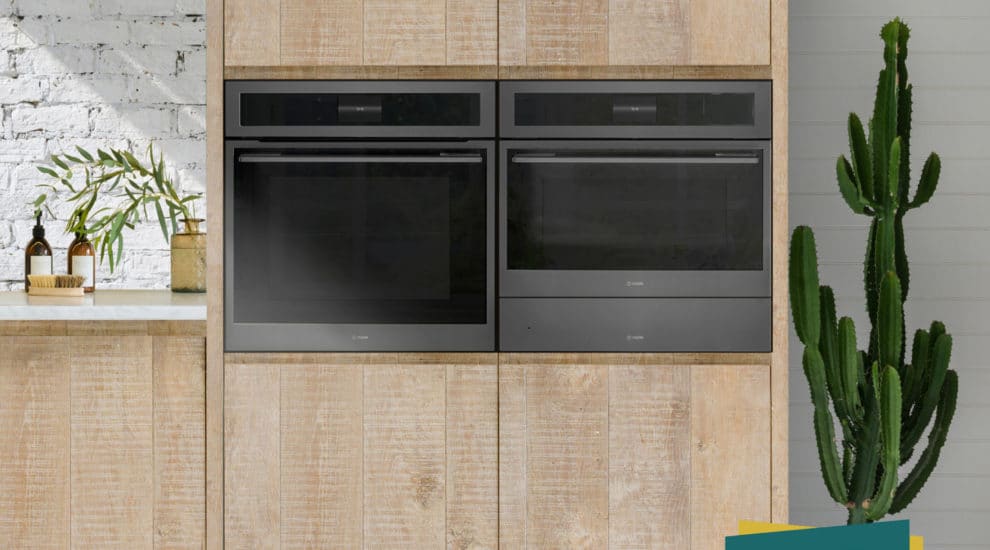 Smart Technology Single Oven, Microwave & Steam Oven in Gunmetal