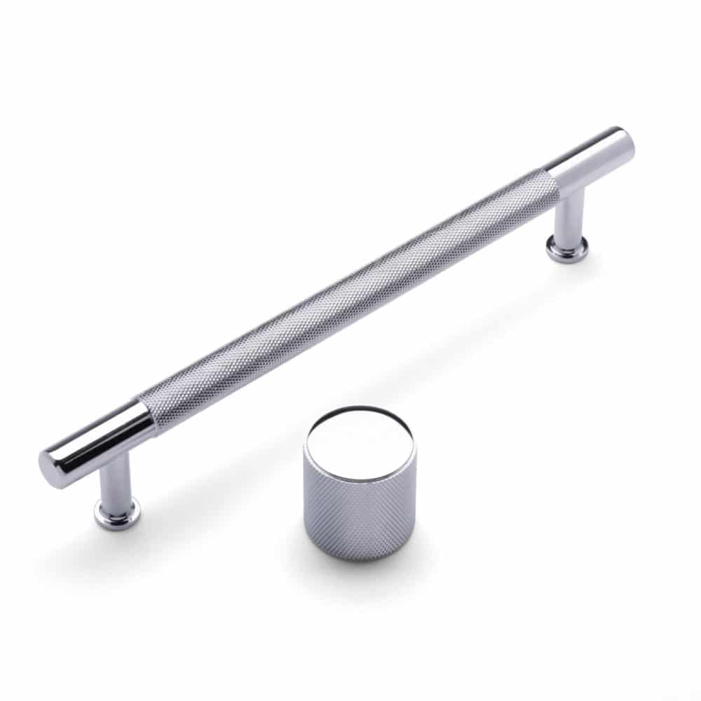 Chrome Bar Handle and Knob