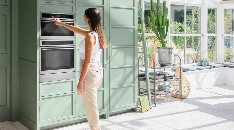 Stainless Steel Oven with matching Microwave