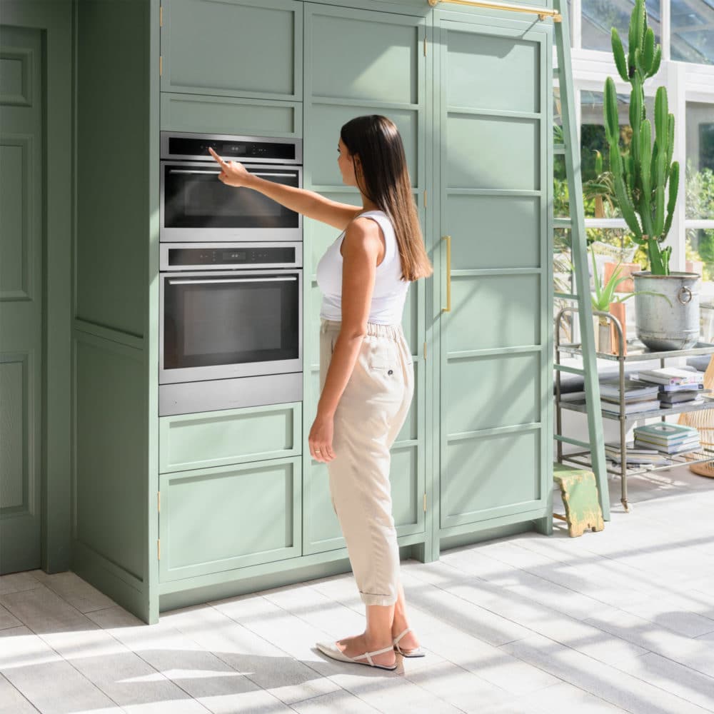 Stainless Steel Oven and Matching Microwave