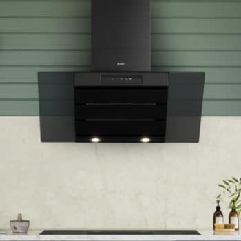 900mm Black Wall Chimney Hood