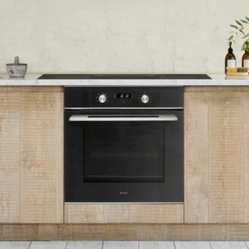 Black glass single electric oven