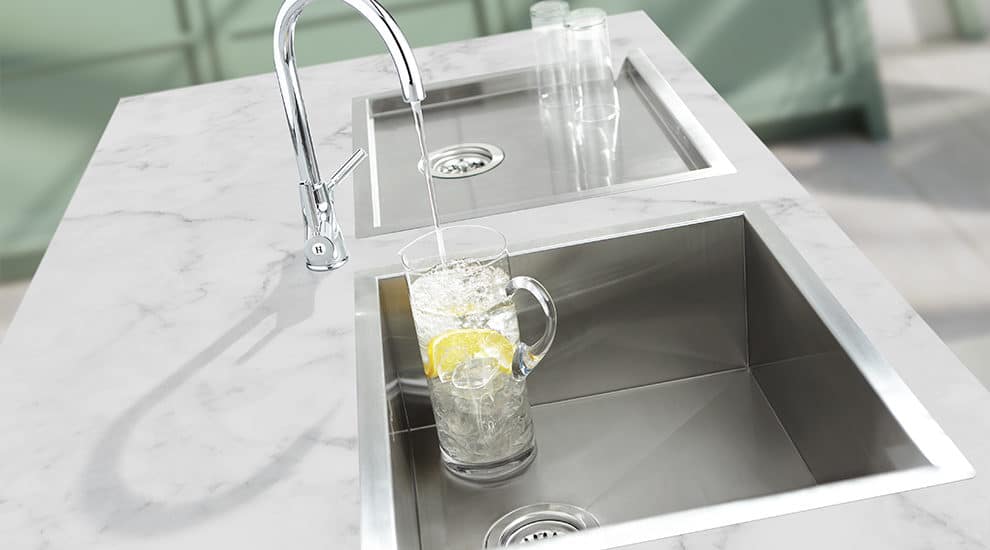 Stainless steel sink and drainer