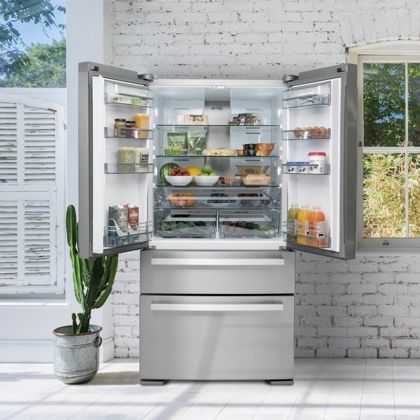 French Door Fridge Freezer Stainless Steel