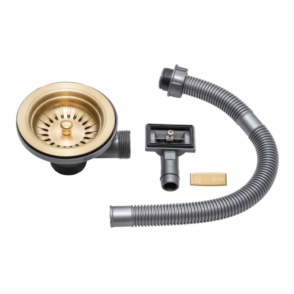 Gold Basket Strainer Waste and Overflow Caple