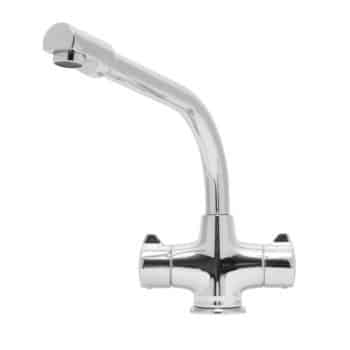 Cruciform Dual Lever Tap Polished Chrome