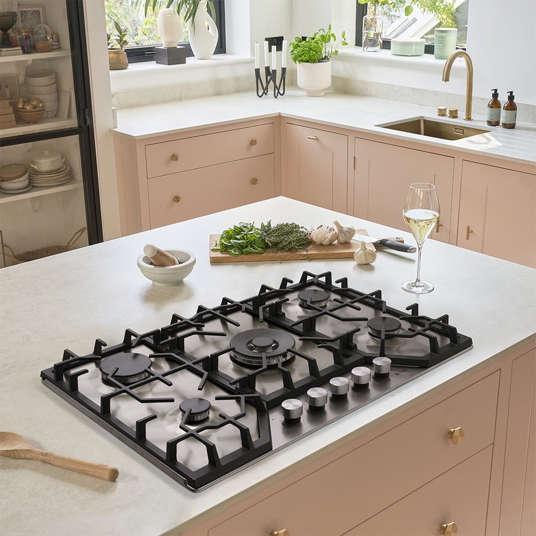 C4071G 76cm Gas Hob Stainless Steel