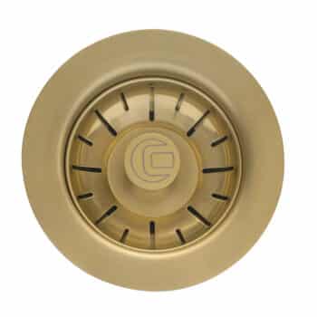 Gold basket strainer waste