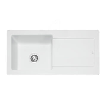 Foxboro 100 Inset Ceramic Sink with Drainer