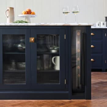 Undercounter Single Zone Wine Cabinet Black Glass