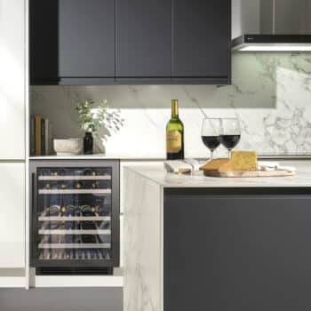 Undercounter Dual Zone Wine Cooler Gunmetal