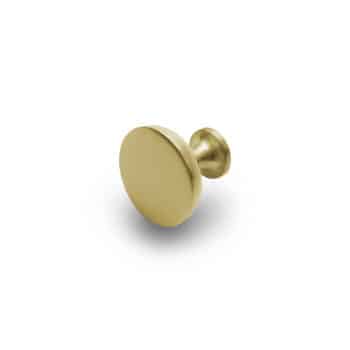Satin Brass Flat Knob