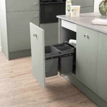 Base Mounted 36L Triple Bin
